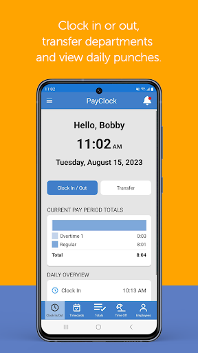 Screenshot of PayClock