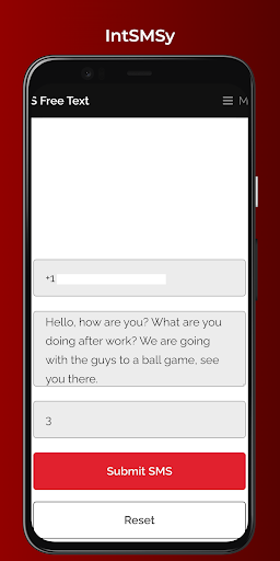 Android application IntSMSy screenshort