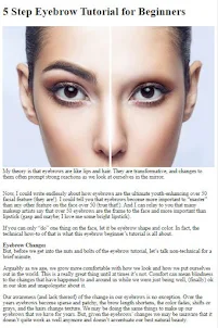 Eyebrows Techniques Tips