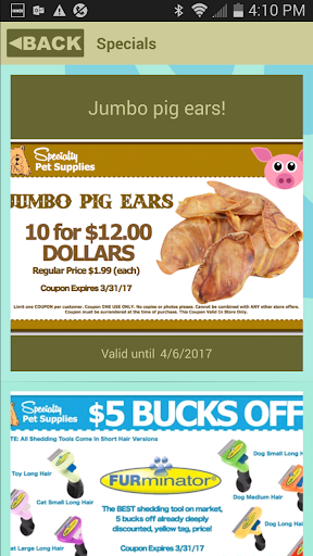 Specialty Pet Supplies Screen 2