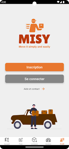 Android application MISY screenshort