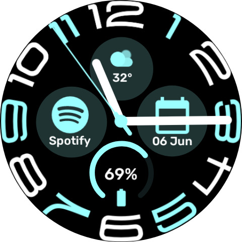 Stretched time -  Watchface screenshot 6