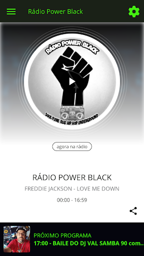 Android application Rádio Power Black screenshort