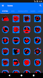 Cracked Red and Blue Icon Pack ✨Free✨