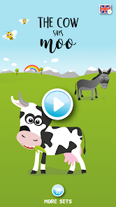 The cow says moo cheap toy