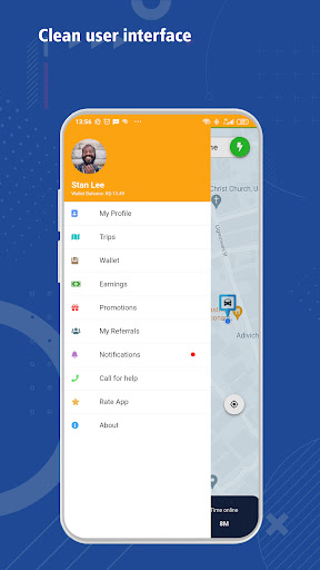 Android application Premium Taxi Motoristas screenshort
