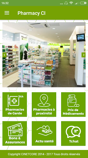Android application Pharmacy CI screenshort