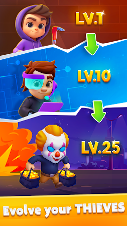 Game screenshot Merge Robbers: Idle Merging apk download
