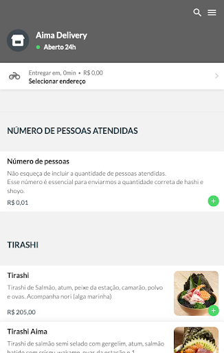 Aima Delivery Screen 2