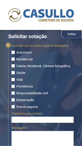 Casullo Seguros Screen 2