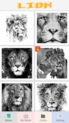 Lion Pixel Art - Screenshot 1