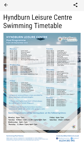 Hyndburn Leisure Screenshot