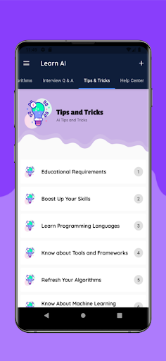 Screenshot of Learn Artificial Intelligence