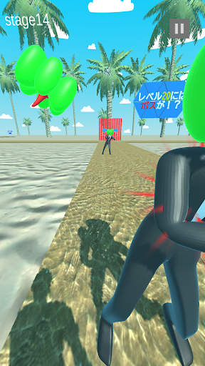 パンチ＆ラン＆宇宙人(走って、パンチで地球を救うゲーム) Screen 3