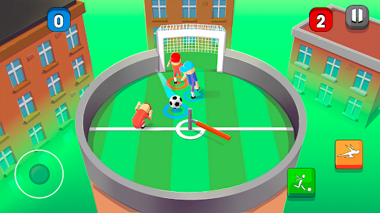 Mini-Caps: Soccer ball in goal
