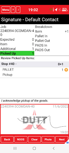 Dutt Delivery Screen 2