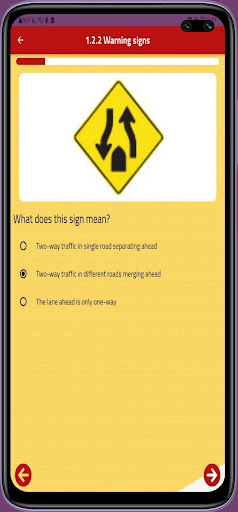 UAE Driving Theory Exam : RTA Screen 3
