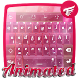 Pink glass Keyboard Animated icon