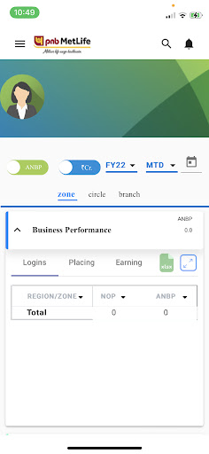 Android application PNB Metlife Dashboard screenshort