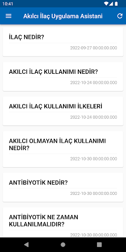 Android application Akıllı İlaç Asistanı screenshort