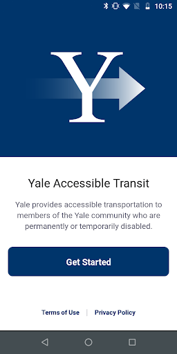 Android application Yale Accessible Transit screenshort