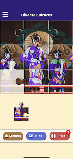 Android application Diverse Cultures Puzzle screenshort