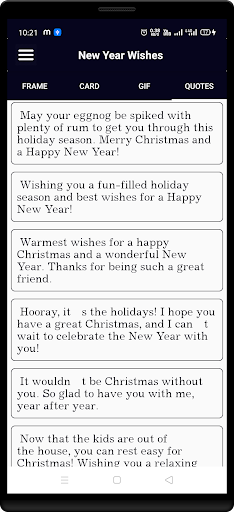 Happy New Year Wishes Frames Screen 3