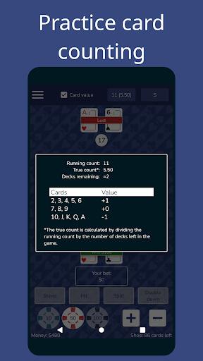 Blackjack: Card counting Screen 3