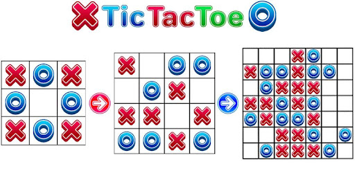 Tic Tac Toe 2 player games, tip toe 3d tic tac toe cover
