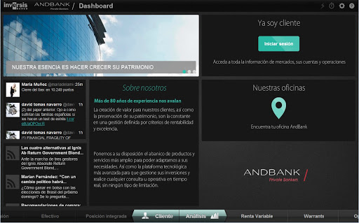 Android application Andbank España screenshort