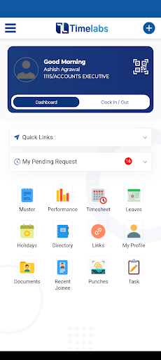 Timelabs Employee Self Service Screen 3
