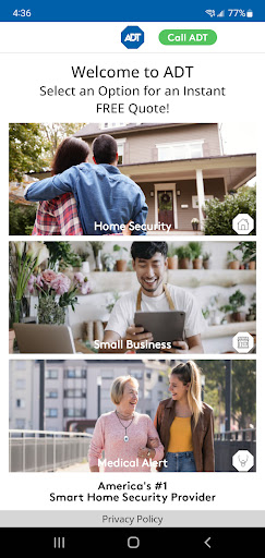 ADT Offers: Home & Business Screen 2