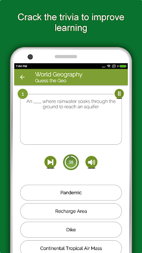 Screenshot of World Geography Dictionary