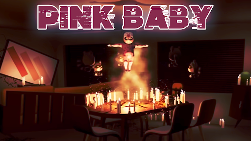 Pink Baby in Scary House