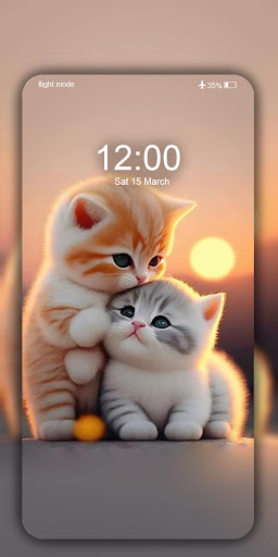 Android application Cute Cat Wallpaper Live HD 4K screenshort