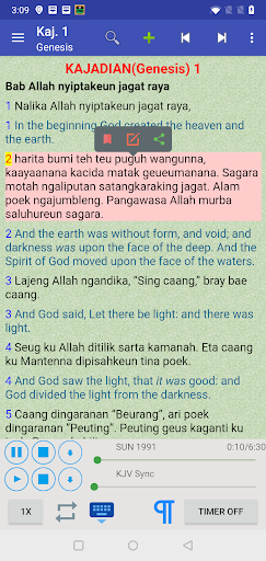 Android application Sundanese English Audio Bible screenshort