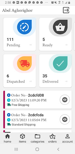 iShopy Manager Screen 3