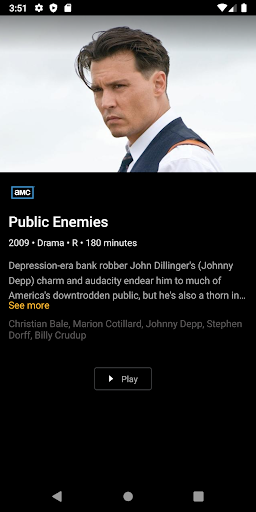 Screenshot of HTC TV NOW
