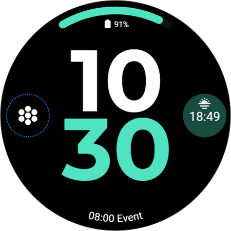 Glance Dashboard - Watchface Screen 2