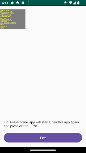 Android application Audio Detector screenshort