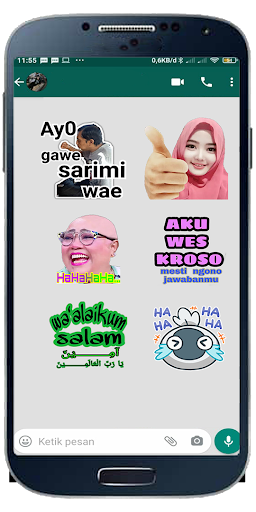 Stiker WA Perang Gambar Lucu Kocak WAStickerApps