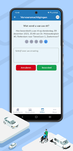 Android application ZCN - Vervoer screenshort