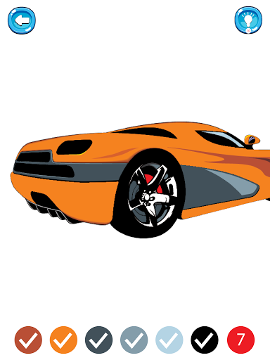 Cars Color By Number