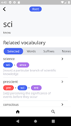WordBranch -Prefix/Root/Suffix