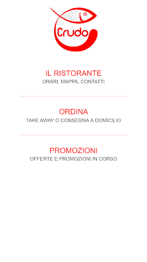 Android application Crudo Sushi screenshort