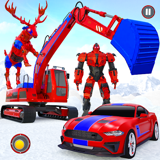 Snow Excavator Deer Robot Car 41 screenshots 11