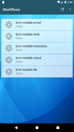 Android application KYOCERA Capture Manager screenshort