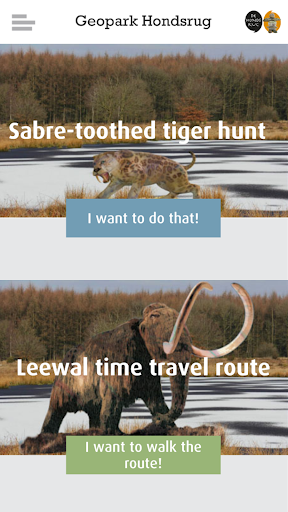 Android application De Hondsrug Hunzebosroutes screenshort