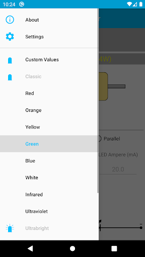 LED Resistor Calculator Screen 3