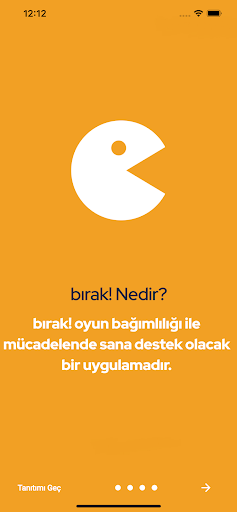 Android application Bırak! screenshort